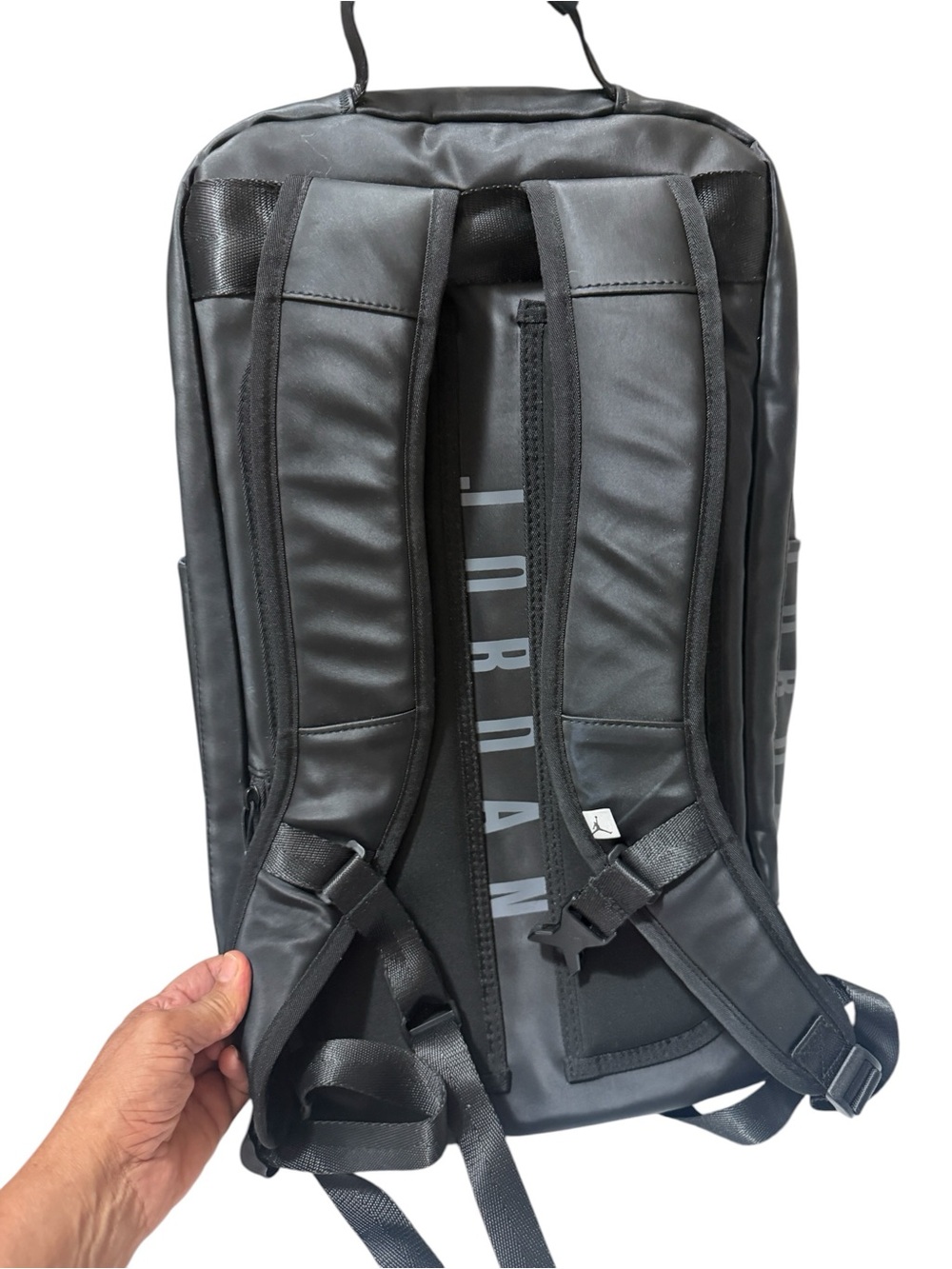 Jordan Black Men's Athletic Backpack with Subtle Jumpman - Picture 5 of 15
